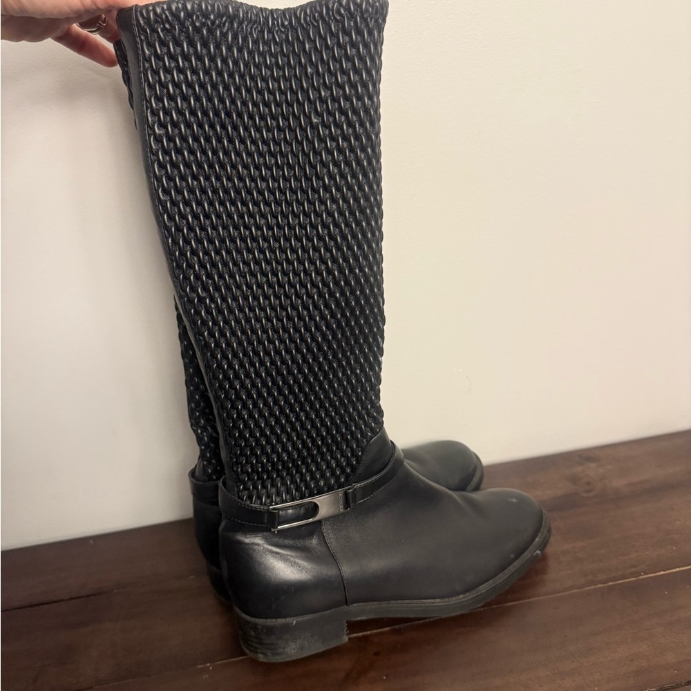 Blondo AquaProtect Waterproof Leather Riding Boots Black 9.5W